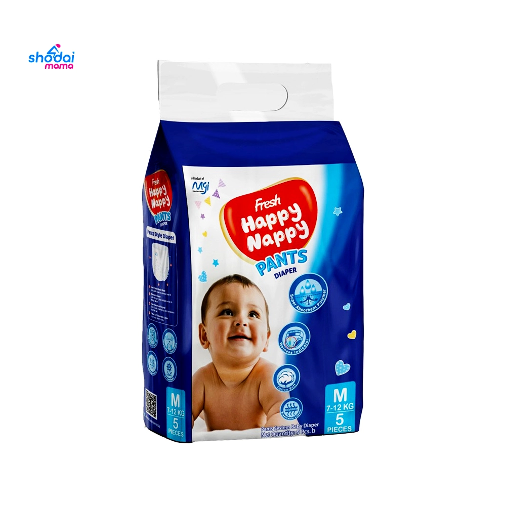 Fresh Happy Nappy Pant Diaper M (7-12 kg) 5 pcs